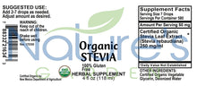 Load image into Gallery viewer, Organic Stevia - 4 oz Liquid- Single Alcohol Free - Sugar Substitute
