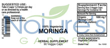 Load image into Gallery viewer, Moringa - 90 Veggie Caps with 1000mg Organic Moringa - Natural Superfood &amp; Antioxidant
