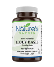 Load image into Gallery viewer, Holy Basil - 60 Veggie Caps with 450mg Organic Holy Basil Tulsi &amp; Holy Basil Extract from India
